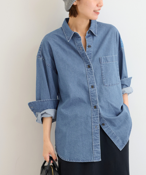 25AW JOURNAL STANDARD L'ESSAGEオーバーサイズシャツ JOURNAL STANDARD L'ESSAGE｜オーバーサイズデニムシャツ | Rakuten