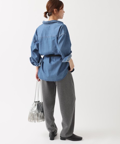25AW新作］デニムオーバーサイズシャツ（シャツ/ブラウス