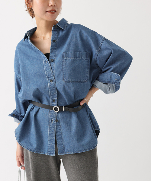 セール】DENIMオーバーサイズシャツ（シャツ/ブラウス）｜JOURNAL