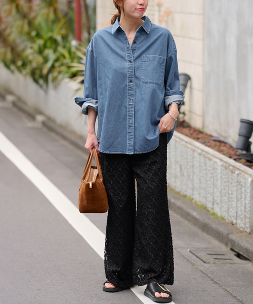 25AW JOURNAL STANDARD L'ESSAGEオーバーサイズシャツ JOURNAL STANDARD relume｜[25AW新作]DENIMオーバーサイズシャツ