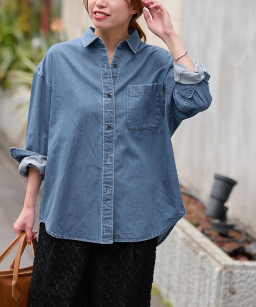 JOURNAL STANDARD L'ESSAGE リアクティブデニムシャツ ジャーナル