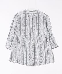 【コットン100%】ピンタックデザインブラウス
