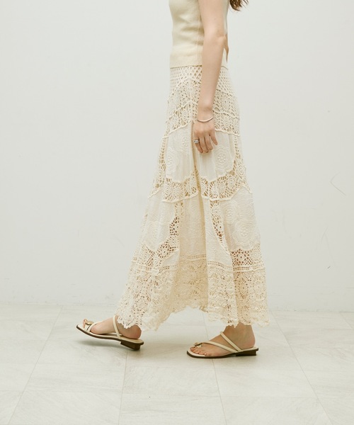 CHICWISH★クロッシェレーススカート☆ CHICWISH☆クロッシェレーストップス×スカートセット☆
