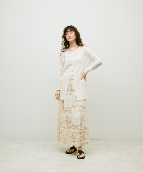 CHICWISH★クロッシェレーススカート☆ CHICWISH☆クロッシェレーストップス×スカートセット☆