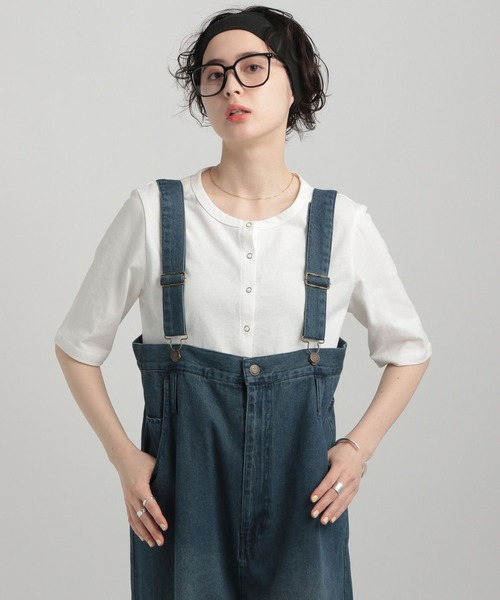 GEORGE'S（ジョージズ）の「スナップカーディガン（カーディガン/ボレロ・レディース・ブラック/グレー/オレンジ/オフホワイト・SMALL/MEDIUM）」の9枚目の写真