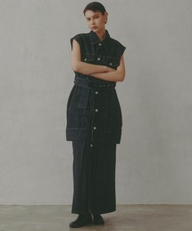 SOMETHING | 【GISELe 10月号掲載】atelier SOMETHING JACKET DETAIL SKIRT/アトリエサムシングロングデニムスカート(デニムスカート)
