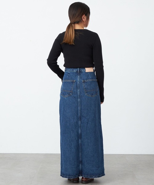 GIUNON long denim skirt / ロングデニムスカート セール】【GISELe 10月号掲載】atelier SOMETHING JACKET DETAIL SKIRT