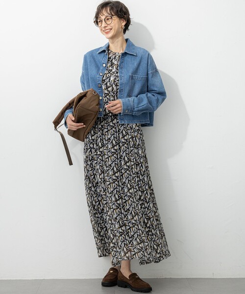 23区(ニジュウサンク)の「【洗える】Ratti アブストラクトプリント スカート(スカート・レディース・オレンジ系5/ブラック系5・40/38/36)」の17枚目の写真