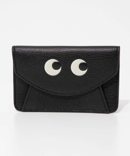ANYA HINDMARCH カードケース MAG SAFE EYES 199445 ANYA HINDMARCH Envelope Card Case Mag Safe Eyes in Capra