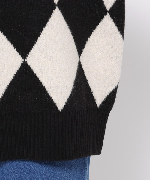 LOWRYS FARM(ローリーズファーム)の「ダイヤガラプルオーバーLS 581145(ニット/セーター・レディース・ブラウン/ブラック/グレー・FREE)」の13枚目の写真