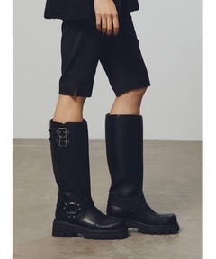 SIDE WAVE BUCKLE LONG BOOTS（ブーツ）｜Ameri（アメリ）の