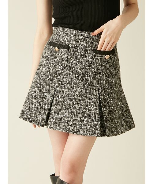 リリーブラウン ツイードタックミニスカート ツイードタックミニスカート（スカート）｜LILY BROWN（リリーブラウン