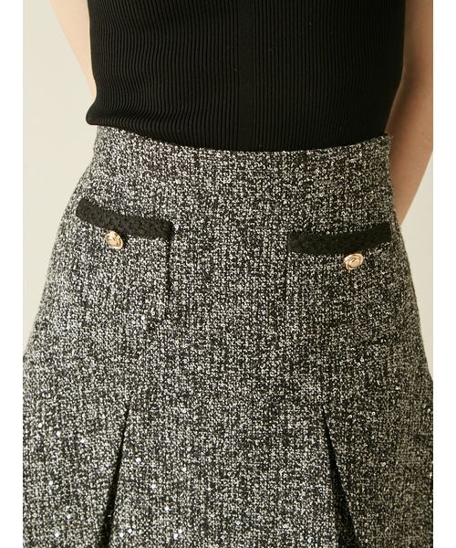 リリーブラウン ツイードタックミニスカート ツイードタックミニスカート（ミニスカート）｜LILY BROWN