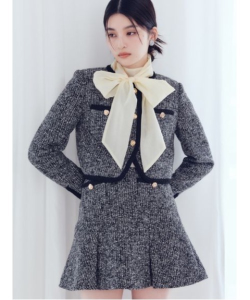 LILY BROWN（リリーブラウン）の「ツイードタックミニスカート（スカート・レディース・アイボリー/ブラック/グレー/ピンク・0/1）」の20枚目の写真