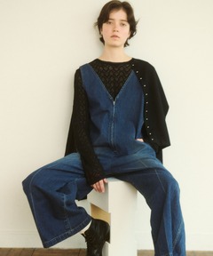 デニムオールインワン