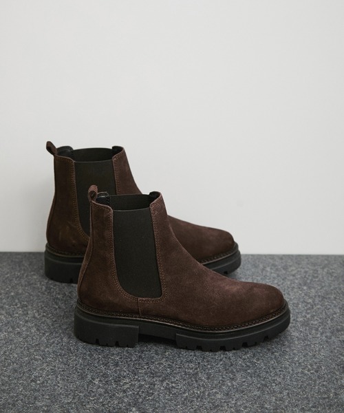 eness（エネス）の「【ENESS/エネス】サイドゴアブーツ（ブーツ・レディース・ダークブラウン/ベージュ系/ブラック/ブラウン系・36/37/38）」の3枚目の写真