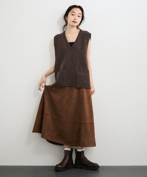 eness（エネス）の「【ENESS/エネス】サイドゴアブーツ（ブーツ・レディース・ダークブラウン/ベージュ系/ブラック/ブラウン系・36/37/38）」の20枚目の写真