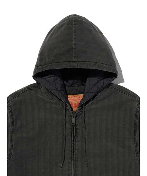 Levi's（リーバイス）の「Levi's/リーバイス WORKWEAR POTRERO デニム フーディー（パーカー・メンズ・ブラック・S/M/L/XL）」の4枚目の写真