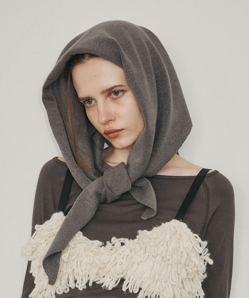 トライアングルニットスカーフ（バンダナ/スカーフ）｜room153