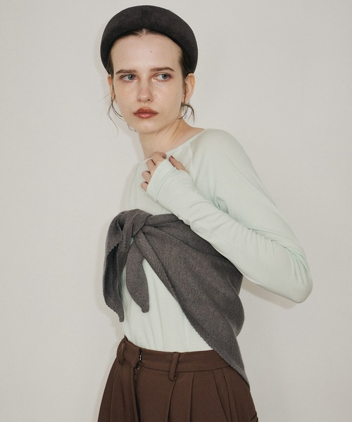 トライアングルニットスカーフ（バンダナ/スカーフ）｜room153（ルーム