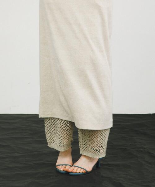 LAATO（ラート）の「tulle mesh knit pants（その他パンツ・レディース・ライトグレー/ブラック・FREE）」の4枚目の写真