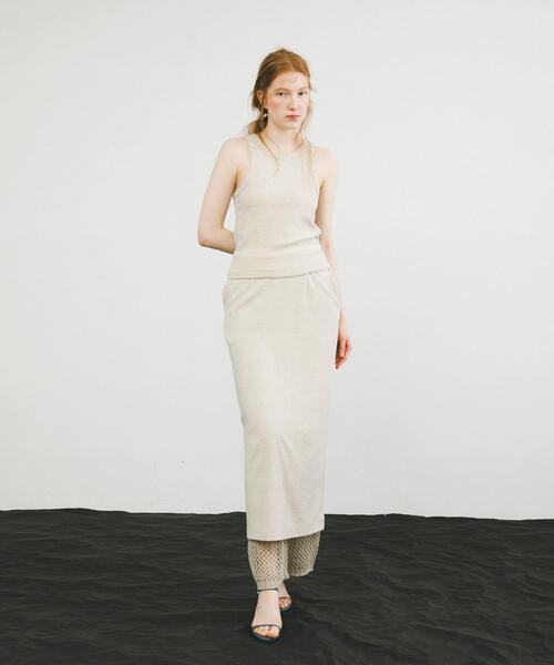 LAATO（ラート）の「tulle mesh knit pants（その他パンツ・レディース・ライトグレー/ブラック・FREE）」の6枚目の写真