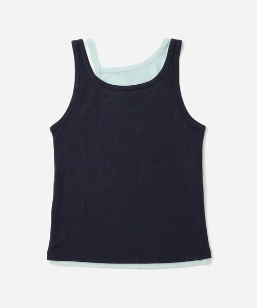 Saturdays NYC（サタデーズ ニューヨークシティ ）の「Lara Double Color Tank Top（Tシャツ/カットソー・レディース・キナリ/ブラウン/ブルー・M/L/S）」の18枚目の写真