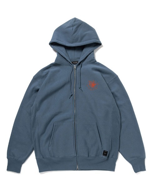 430（フォーサーティ）の「mpa3892-AF ROLLER TIGER  Z-U PARKA ジップアップパーカー(25-179)（パーカー・メンズ・ホワイト/グレー/スカイブルー/ブラック・3/2/1/0）」の7枚目の写真