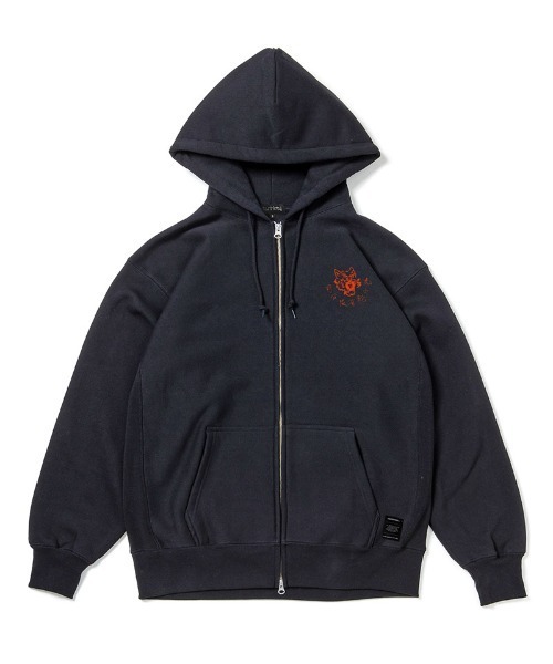 430（フォーサーティ）の「mpa3892-AF ROLLER TIGER  Z-U PARKA ジップアップパーカー(25-179)（パーカー・メンズ・ホワイト/グレー/スカイブルー/ブラック・3/2/1/0）」の8枚目の写真