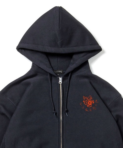 430（フォーサーティ）の「mpa3892-AF ROLLER TIGER  Z-U PARKA ジップアップパーカー(25-179)（パーカー・メンズ・ホワイト/グレー/スカイブルー/ブラック・3/2/1/0）」の9枚目の写真