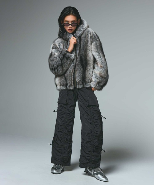 MARK&LONA/カモフラスカル ダウンxニットブルゾン(レディース L) ゴルフ ニット・ニットベスト(レディース) │ MARK & LONA 公式