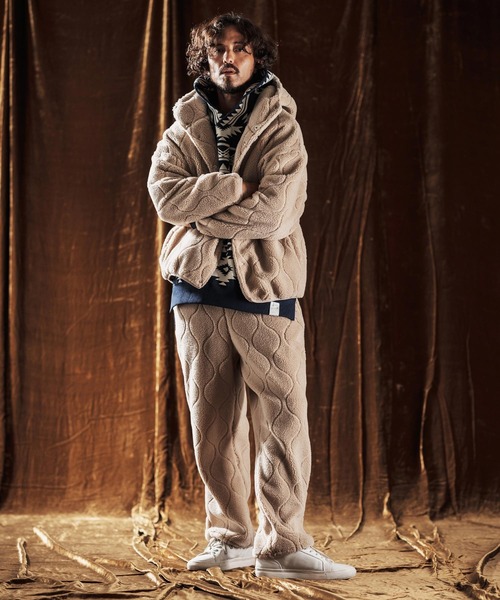 ANGENEHM(アンゲネーム)の「mpa3883-Native Pattern Hoodie -Airy Yarn Sweater- ニットフーディー(AG05-009acf)(パーカー・メンズ・ブラック/チャコール/ネイビー・M/S/L)」の19枚目の写真