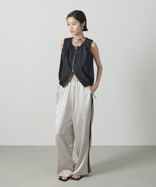 AIC.(エーアイシー)の「【再入荷】レーステープサテンイージーパンツ(その他パンツ・レディース・ピンク/ライトグレー/チャコールグレー/ブラック・FREE)」の10枚目の写真