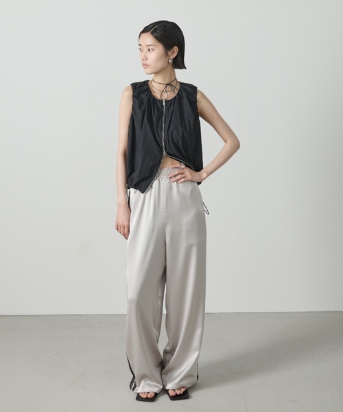 AIC.(エーアイシー)の「【再入荷】レーステープサテンイージーパンツ(その他パンツ・レディース・ピンク/ライトグレー/チャコールグレー/ブラック・FREE)」の12枚目の写真
