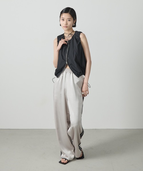 AIC.(エーアイシー)の「【再入荷】レーステープサテンイージーパンツ(その他パンツ・レディース・ピンク/ライトグレー/チャコールグレー/ブラック・FREE)」の13枚目の写真