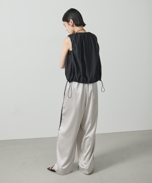AIC.(エーアイシー)の「【再入荷】レーステープサテンイージーパンツ(その他パンツ・レディース・ピンク/ライトグレー/チャコールグレー/ブラック・FREE)」の15枚目の写真