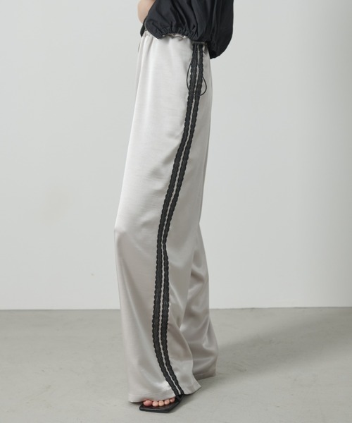 AIC.(エーアイシー)の「【再入荷】レーステープサテンイージーパンツ(その他パンツ・レディース・ピンク/ライトグレー/チャコールグレー/ブラック・FREE)」の17枚目の写真