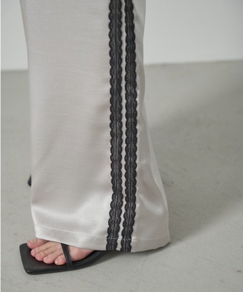 AIC.(エーアイシー)の「【再入荷】レーステープサテンイージーパンツ(その他パンツ・レディース・ピンク/ライトグレー/チャコールグレー/ブラック・FREE)」の22枚目の写真