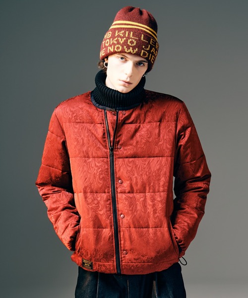 glamb（グラム）の「Lettering Knit Cap / レタリングニットキャップ（キャップ・メンズ・ブラック/ワイン・FREE）」の7枚目の写真