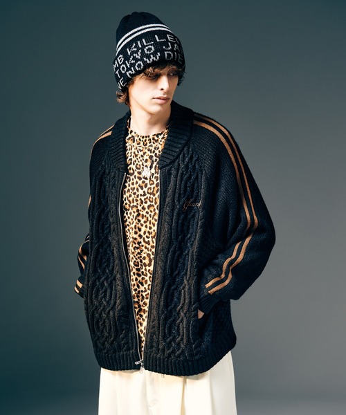 glamb（グラム）の「Lettering Knit Cap / レタリングニットキャップ（キャップ・メンズ・ブラック/ワイン・FREE）」の5枚目の写真