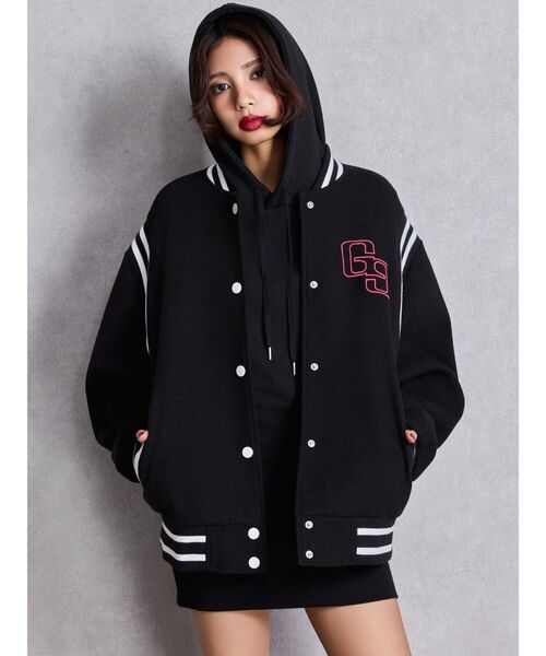 セール】BACK embroidaryジャケット（スタジャン）｜GYDA（ジェイダ