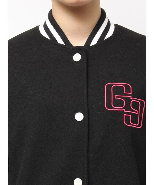 GYDA（ジェイダ）の「BACK embroidaryジャケット（スタジャン・レディース・ベージュ/ブラック・FREE）」の5枚目の写真