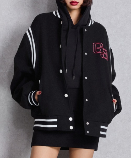 セール】BACK embroidaryジャケット（スタジャン）｜GYDA（ジェイダ