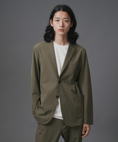 セール】カシミア混ポプリンメルトン ダブルジャケット（テーラード