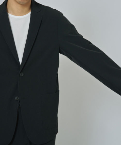 B.C STOCK（ベーセーストック）の「〈Breeze Func〉ブリーズファンク スリムジャケット（テーラードジャケット・メンズ・ブラック/チャコールグレー/ネイビー・MEDIUM/LARGE/X-LARGE）」の4枚目の写真