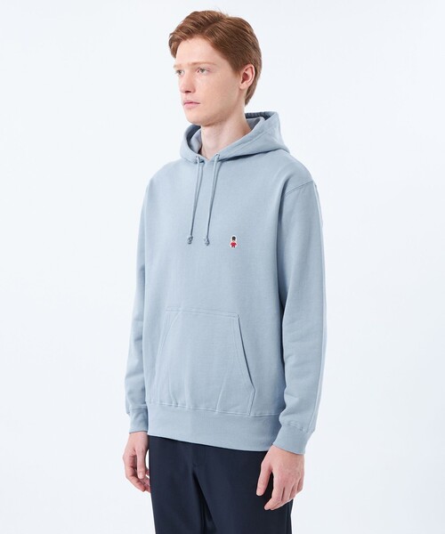 MACKINTOSH PHILOSOPHY（ﾏｯｷﾝﾄｯｼｭ ﾌｨﾛｿﾌｨｰ）の「【WEB&一部店舗限定】バッキンガムベア 10オンス裏パイル ワンポイントフーデッドパーカー（パーカー・メンズ・ベージュ系その他3/ブルー系その他3/ダークネイビー・38/40/42）」の8枚目の写真