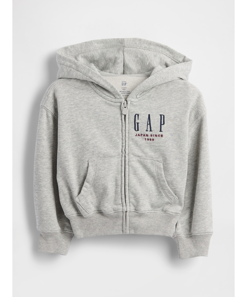 GAP（ギャップ）の「30th アニバーサリー ヴィンテージソフト GAPロゴ ジップアップパーカー (幼児・ベビー)（パーカー・キッズ・レッド/アイボリー/グレー・105cm/110cm/70cm/80ｃｍ/90cm/95cm/100cm）」の3枚目の写真