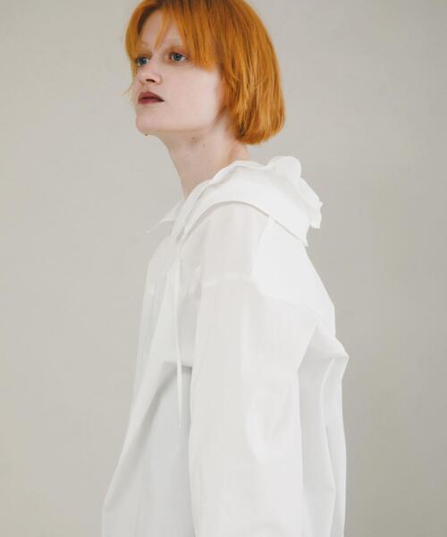 LAATO(ラート)の「frill skipper blouse(シャツ/ブラウス・レディース・ホワイト/グレー・FREE)」の12枚目の写真