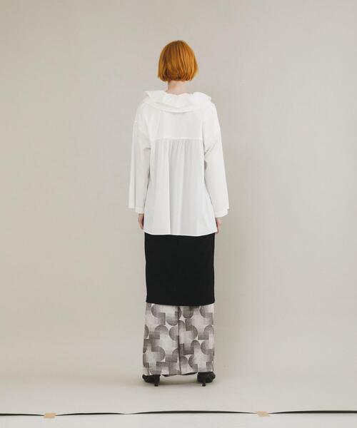 LAATO(ラート)の「frill skipper blouse(シャツ/ブラウス・レディース・ホワイト/グレー・FREE)」の16枚目の写真