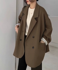 セール】【25年AW新作】DOUBLE BREASTED PEAKED ジャケット